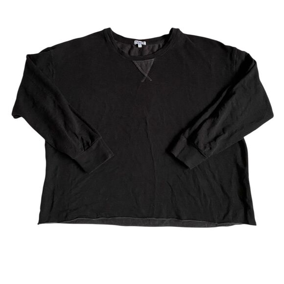 Splendid Dream Slub Pullover Sweater Sweatshirt Women's Size S Black Soft Lounge - Picture 14 of 16